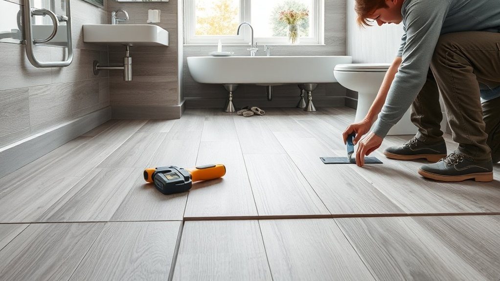 Bathroom Flooring Installation in Brixton